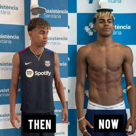 Lamine Yamal has shot up over 10 cm in height - from 171 cm to 181 cm, since breaking into Barcelona's first team! 😳 He hasn't SäVÊx Football update ⚽